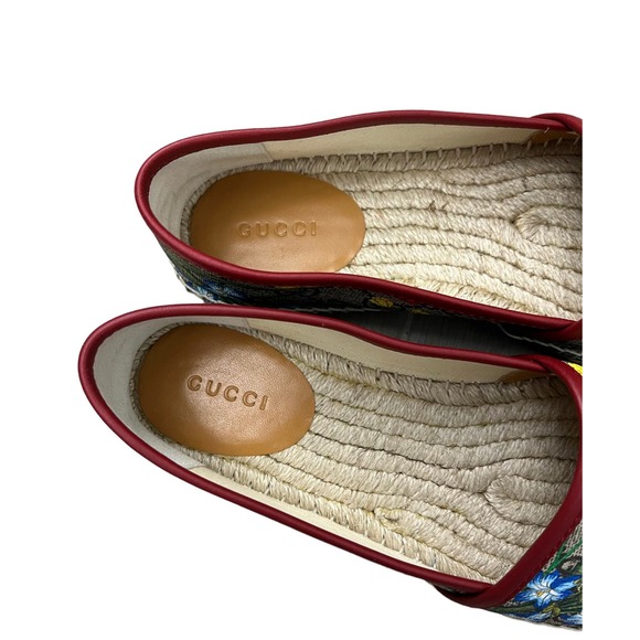 GUCCI GG SUPREME MONOGRAM FLORA ESPADRILLES COATED CANVAS - Picture 4 of 8